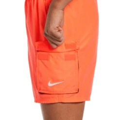 Nike - Belted Packable 5" Volley Short (Bright Mango) 7 Nike - Belted Packable 5" Volley Short (Bright Mango) -Nike Swim Equipment Discount Store nike belted packable 5 volley short bright mango 4