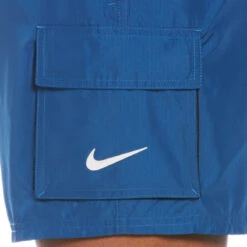 Nike - Belted Packable 5" Volley Short (Dk Marina Blue) -Nike Swim Equipment Discount Store nike belted packable 5 volley short dk marina blue 3