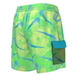 Nike - Boys Tie Dye Swoosh 4' Volley Short (Green Strike) -Nike Swim Equipment Discount Store nike boys tie dye swoosh 4 volley short green strike 3