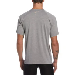 Nike Swim Equipment Discount Store -Nike Swim Equipment Discount Store nike collage logo short sleeve hydroguard particle grey 2