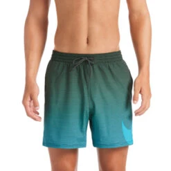 Nike - Color Fade Vital 5" Volley Short (Galactic Jade) -Nike Swim Equipment Discount Store nike color fade vital 5 volley short galactic jade 3