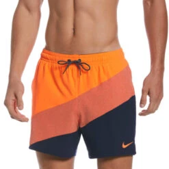 Nike Swim Equipment Discount Store 24 Nike - Color Surge 5" Volley Short (Total Orange)