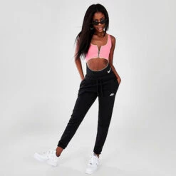 Nike - Colorblock Cutout One Piece (Black) -Nike Swim Equipment Discount Store nike colorblock cutout one piece black 9