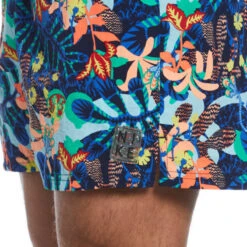 Nike - Electric Floral Icon 5" Volley Short (Midnight Navy) -Nike Swim Equipment Discount Store nike electric floral icon 5 volley short midnight navy 6
