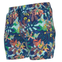 Nike - Electric Floral Icon 5" Volley Short (Midnight Navy) -Nike Swim Equipment Discount Store nike electric floral icon 5 volley short midnight navy 7