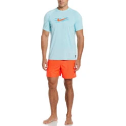 Nike - Electric Swoosh Short Sleeve Hydroguard (Copa) -Nike Swim Equipment Discount Store nike electric swoosh short sleeve hydroguard copa 3