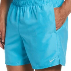 Nike - Essential Lap 5" Volley Short (Chlorine Blue) -Nike Swim Equipment Discount Store nike essential lap 5 volley short chlorine blue 4