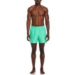 Nike - Essential Lap 5" Volley Short (Electric Algae) -Nike Swim Equipment Discount Store nike essential lap 5 volley short electric algae 4