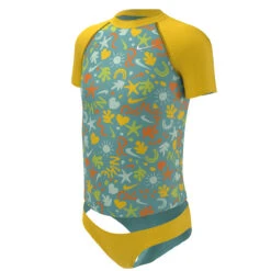Nike - Fun Forest Short Sleeve Top Bikini Set (Washed Teal)
