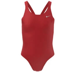 Nike - Girl's Essential Fastback One Piece (University Red) -Nike Swim Equipment Discount Store nike girls essential fastback one piece university red 3