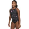 Nike - Girls' Logo Toss Spiderback One Piece (Black)