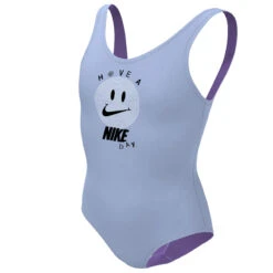 Nike - Girls' Multi Logo U-Back One Piece (Cobalt Bliss) -Nike Swim Equipment Discount Store nike girls multi logo u back one piece cobalt bliss 5