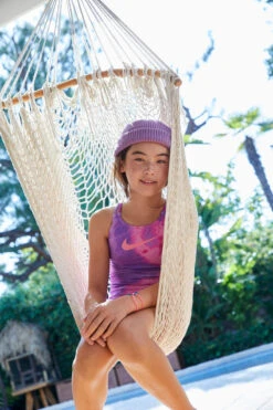 Nike - Girls' Tie Dye Spiderback One Piece (Laser Purple) -Nike Swim Equipment Discount Store nike girls tie dye spiderback one piece laser purple 5