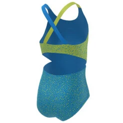 Nike - Girls' Water Dots Crossback Monokini (Photo Blue) -Nike Swim Equipment Discount Store nike girls water dots crossback monokini photo blue 6