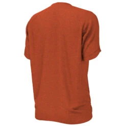 Nike - Heather Short Sleeve Hydroguard (Rush Orange) -Nike Swim Equipment Discount Store nike heather short sleeve hydroguard rush orange 4