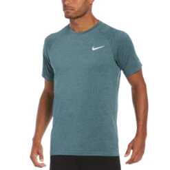 Nike Swim Equipment Discount Store 20 Nike - Heather Short Sleeve Hydroguard (Washed Teal)