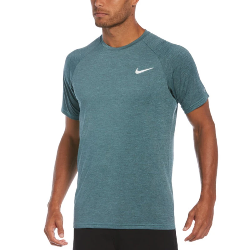 Nike - Heather Short Sleeve Hydroguard (Washed Teal) 1 Nike - Heather Short Sleeve Hydroguard (Washed Teal)