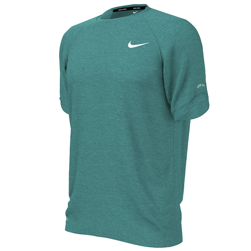 Nike - Heather Short Sleeve Hydroguard (Washed Teal) 3 Nike - Heather Short Sleeve Hydroguard (Washed Teal) - Image 3
