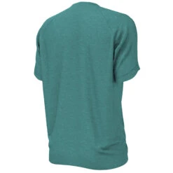 Nike - Heather Short Sleeve Hydroguard (Washed Teal) 7 Nike - Heather Short Sleeve Hydroguard (Washed Teal) -Nike Swim Equipment Discount Store nike heather short sleeve hydroguard washed teal 4