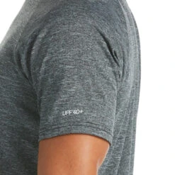 Nike - Heather Tilt Short Sleeve Hydroguard (Black) 9 Nike - Heather Tilt Short Sleeve Hydroguard (Black) -Nike Swim Equipment Discount Store nike heather tilt short sleeve hydroguard black 3