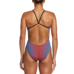 Nike - Hydrastrong Charge Cut-Out One Piece (Red Blue) -Nike Swim Equipment Discount Store nike hydrastrong charge cut out one piece red blue 7