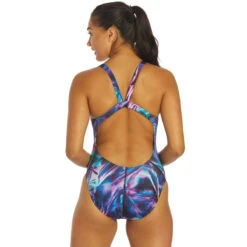 Nike - Hydrastrong Mulitple Print Fastback One Piece (Multi) -Nike Swim Equipment Discount Store nike hydrastrong mulitple print fastback one piece multi 3