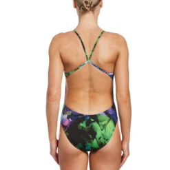 Nike - Hydrastrong Multiple Print Cutout One Piece (Black) -Nike Swim Equipment Discount Store nike hydrastrong multiple print cutout one piece black 3