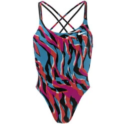 Nike - Hydrastrong Multiple Print Spiderback One Piece (Black) -Nike Swim Equipment Discount Store nike hydrastrong multiple print spiderback one piece black 3