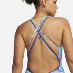 Nike - Hydrastrong Multiple Print Spiderback One Piece (Cool Multi) -Nike Swim Equipment Discount Store nike hydrastrong multiple print spiderback one piece cool multi 4