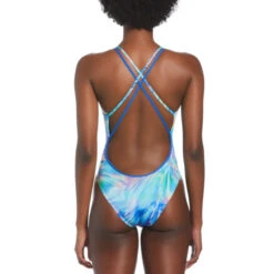 Nike - Hydrastrong Multiple Print Spiderback One Piece (Cool Multi) -Nike Swim Equipment Discount Store nike hydrastrong multiple print spiderback one piece cool multi 7