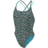 Nike - Hydrastrong Multiple Print Spiderback One Piece (Neptune Green)