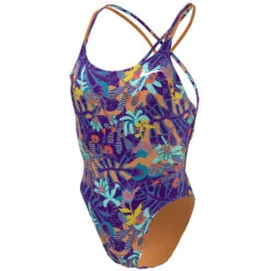 Nike - Hydrastrong Multiple Print Spiderback One Piece (Psychic Purple) -Nike Swim Equipment Discount Store nike hydrastrong multiple print spiderback one piece psychic purple 1 5