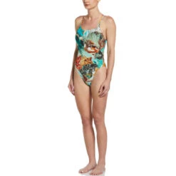 Nike - Hydrastrong Multiple Print Spiderback One Piece (University Gold) -Nike Swim Equipment Discount Store nike hydrastrong multiple print spiderback one piece university gold 3