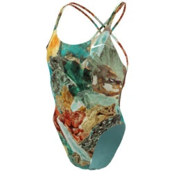 Nike - Hydrastrong Multiple Print Spiderback One Piece (University Gold) -Nike Swim Equipment Discount Store nike hydrastrong multiple print spiderback one piece university gold 6