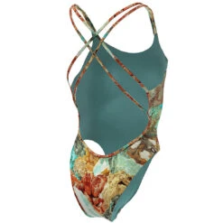 Nike - Hydrastrong Multiple Print Spiderback One Piece (University Gold) -Nike Swim Equipment Discount Store nike hydrastrong multiple print spiderback one piece university gold 7