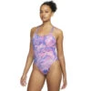 Nike - Hydrastrong Multiple Print Spiderback One Piece (Warm Multi)