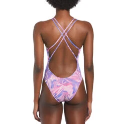 Nike - Hydrastrong Multiple Print Spiderback One Piece (Warm Multi) -Nike Swim Equipment Discount Store nike hydrastrong multiple print spiderback one piece warm multi 7