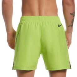 Nike - JDI Swoosh 5" Volley Short (Atomic Green) -Nike Swim Equipment Discount Store nike jdi swoosh 5 volley short atomic green 3