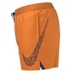 Nike - JDI Swoosh 5" Volley Short (Total Orange) -Nike Swim Equipment Discount Store nike jdi swoosh 5 volley short total orange 4