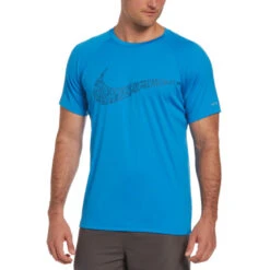 Nike Swim Equipment Discount Store 6 Nike - JDI Swoosh Short Sleeve Hydroguard (Photo Blue)