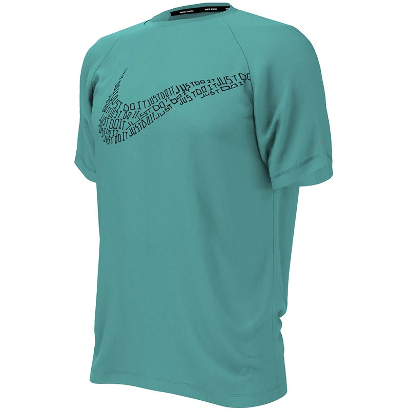 Nike - JDI Swoosh Short Sleeve Hydroguard (Washed Teal) 3 Nike - JDI Swoosh Short Sleeve Hydroguard (Washed Teal) - Image 3