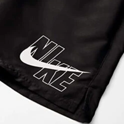 Nike - Logo Lap 5" Volley Short (Black) -Nike Swim Equipment Discount Store nike logo lap 5 volley short black 6