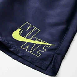 Nike - Logo Lap 5" Volley Short (Midnight Navy) -Nike Swim Equipment Discount Store nike logo lap 5 volley short midnight navy 6