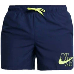 Nike - Logo Lap 5" Volley Short (Midnight Navy) -Nike Swim Equipment Discount Store nike logo lap 5 volley short midnight navy 8