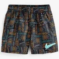 Nike - Logo Mash-Up Breaker 4" Volley Short (Black) 7 Nike - Logo Mash-Up Breaker 4" Volley Short (Black) -Nike Swim Equipment Discount Store nike logo mash up breaker 4 volley short black 4