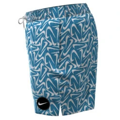 Nike - Marker Swoosh Lap 5' Volley Short (Laser Blue) 8 Nike - Marker Swoosh Lap 5' Volley Short (Laser Blue) -Nike Swim Equipment Discount Store nike marker swoosh lap 5 volley short laser blue 4