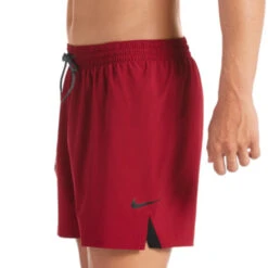 Nike - Men's Essential Vital 5" Volley Short (Noble Red) -Nike Swim Equipment Discount Store nike mens essential vital 5 volley short noble red 5