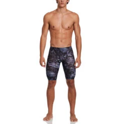 Nike - Men's Hydrastrong Multi Print Jammer (Iron Grey) -Nike Swim Equipment Discount Store nike mens hydrastrong multi print jammer iron grey 5