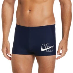 Nike Swim Equipment Discount Store 36 Nike - Men's Logo Square Leg ( Midnight Navy)