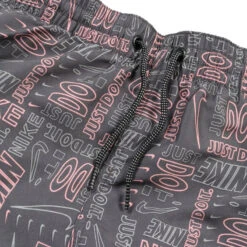 Nike - Men's Swim Logo Mash-up 5" Volley Short (Iron Grey) -Nike Swim Equipment Discount Store nike mens swim logo mash up 5 volley short iron grey 4